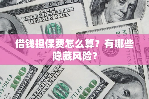 北京借钱担保费怎么算？有哪些隐藏风险？