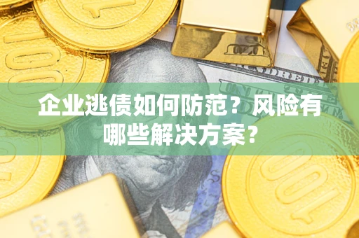 北京企业逃债如何防范？风险有哪些解决方案？