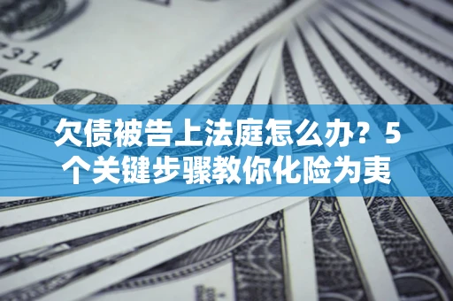 北京欠债被告上法庭怎么办？5个关键步骤教你化险为夷